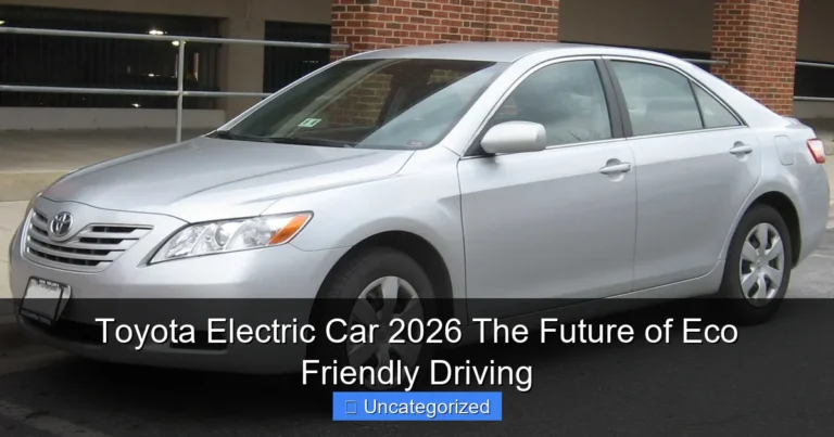 Toyota Electric Car 2026 The Future of Eco Friendly Driving