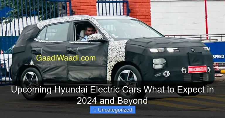 Upcoming Hyundai Electric Cars What to Expect in 2024 and Beyond