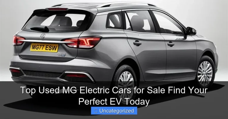 Top Used MG Electric Cars for Sale Find Your Perfect EV Today