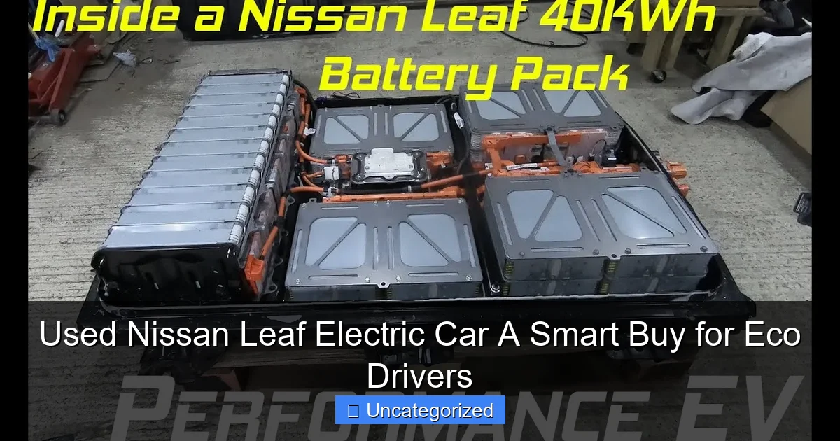 Used Nissan Leaf Electric Car A Smart Buy for Eco Drivers