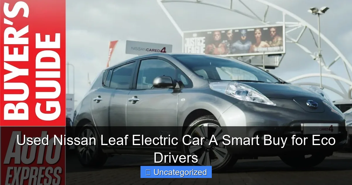 Used Nissan Leaf Electric Car A Smart Buy for Eco Drivers