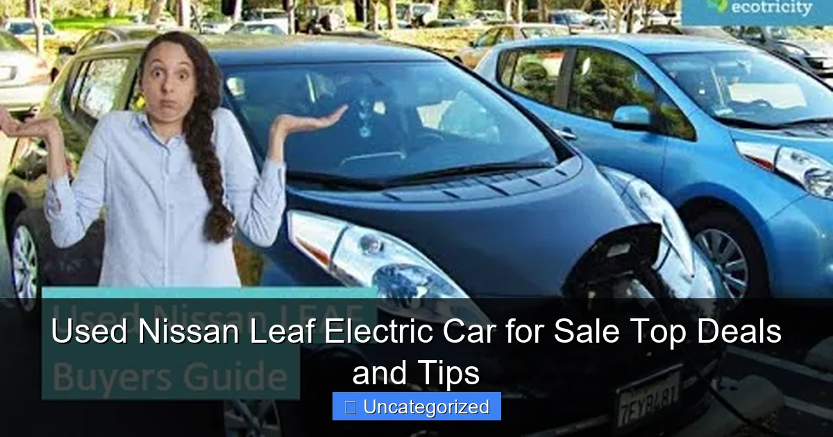 Used Nissan Leaf Electric Car for Sale Top Deals and Tips
