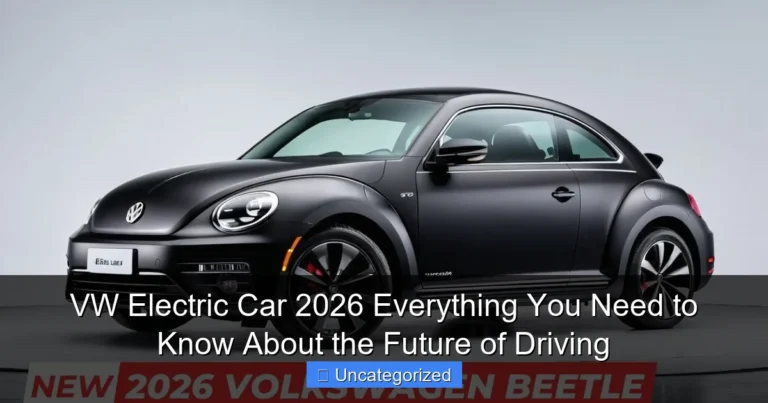 VW Electric Car 2026 Everything You Need to Know About the Future of Driving