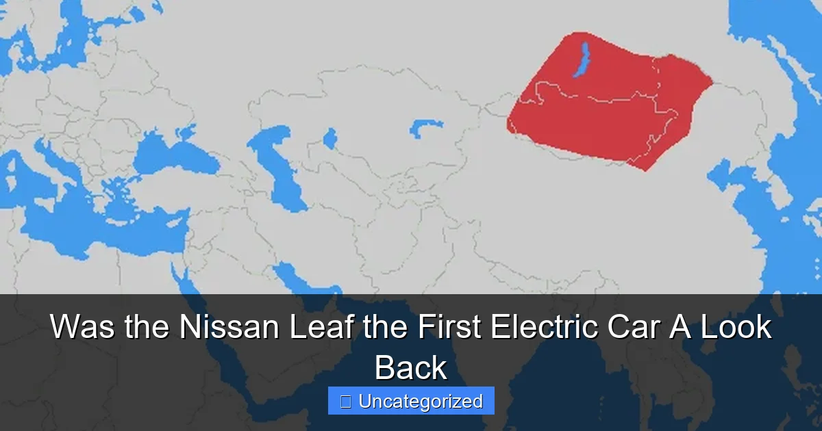 Was the Nissan Leaf the First Electric Car A Look Back