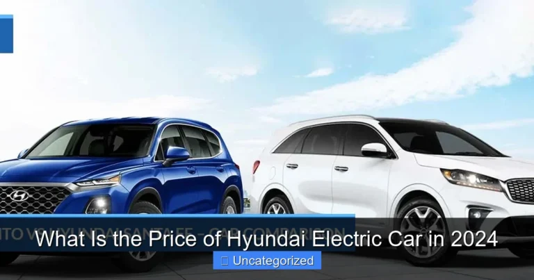 What Is the Price of Hyundai Electric Car in 2024