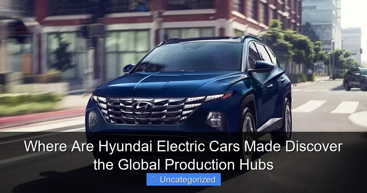 Where Are Hyundai Electric Cars Made Discover the Global Production Hubs