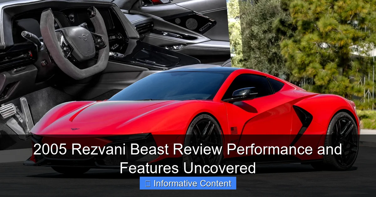 2005 Rezvani Beast Review Performance and Features Uncovered