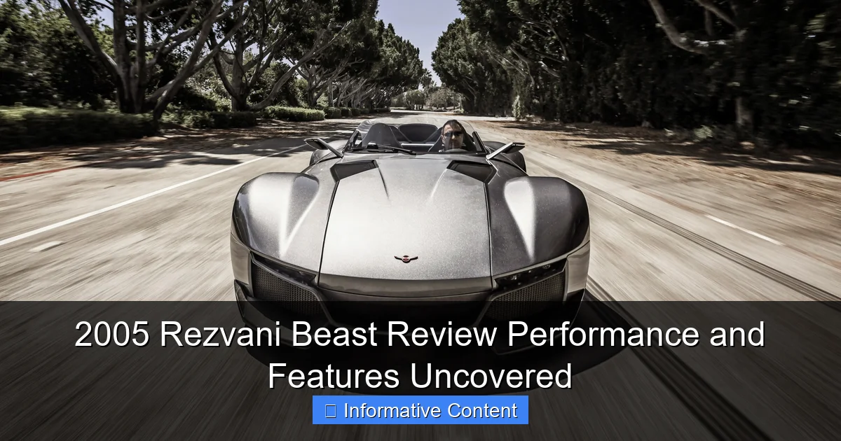 2005 Rezvani Beast Review Performance and Features Uncovered