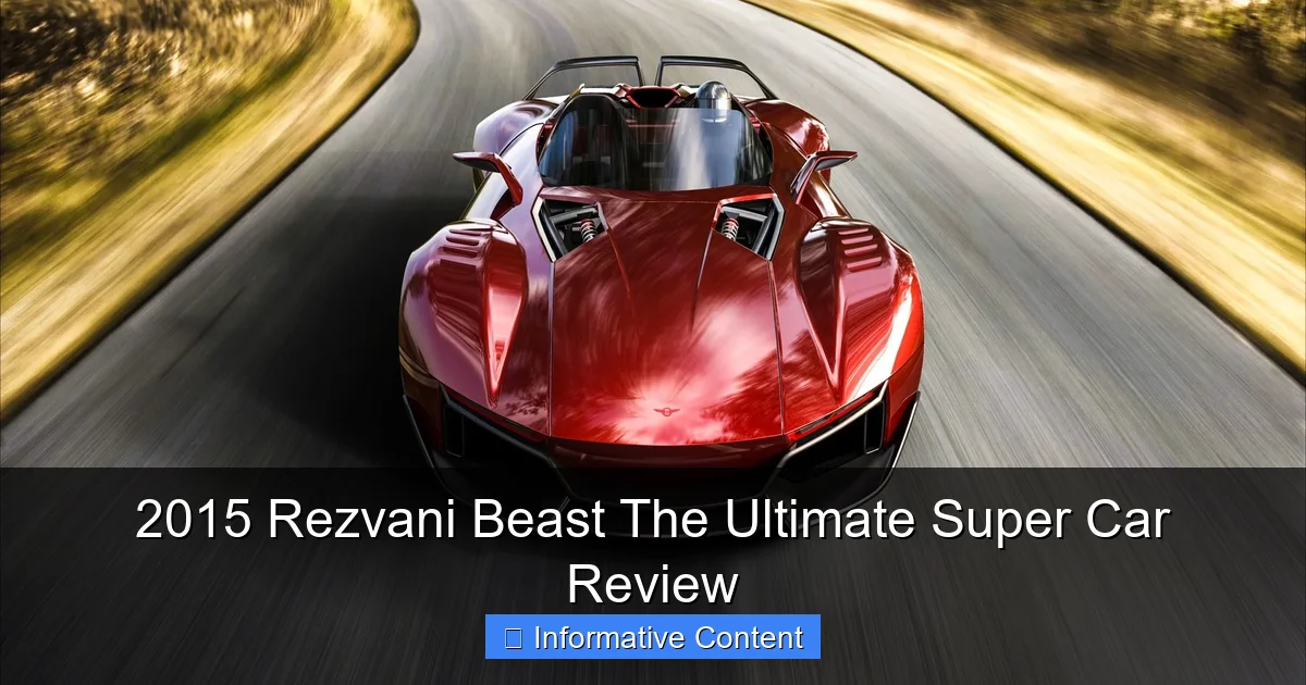 2015 Rezvani Beast The Ultimate Super Car Review