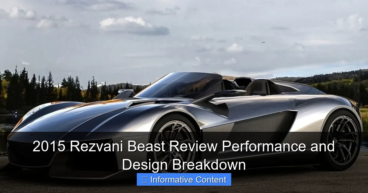 2015 Rezvani Beast Review Performance and Design Breakdown