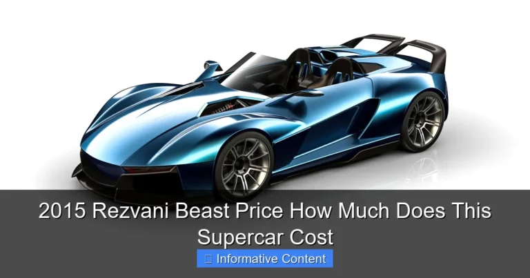 2015 Rezvani Beast Price How Much Does This Supercar Cost