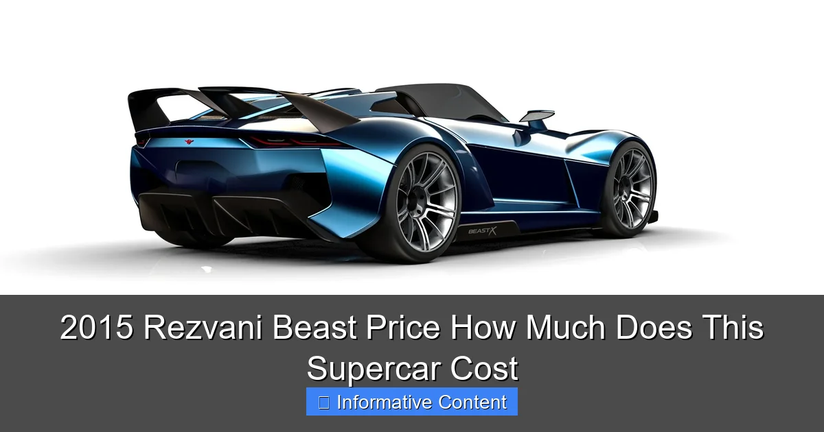 2015 Rezvani Beast Price How Much Does This Supercar Cost