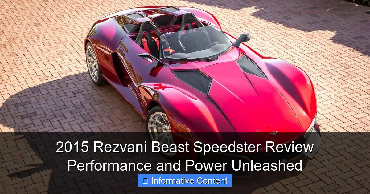 2015 Rezvani Beast Speedster Review Performance and Power Unleashed