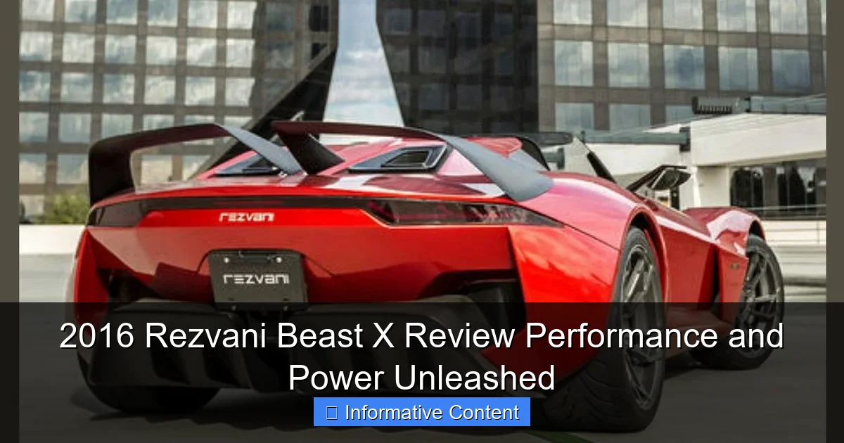 2016 Rezvani Beast X Review Performance and Power Unleashed