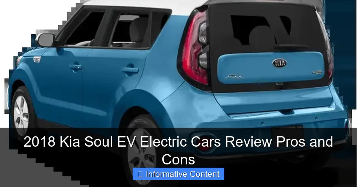 2018 Kia Soul EV Electric Cars Review Pros and Cons