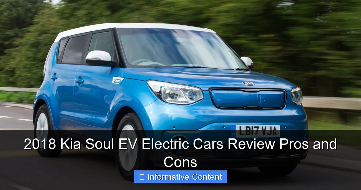 2018 Kia Soul EV Electric Cars Review Pros and Cons