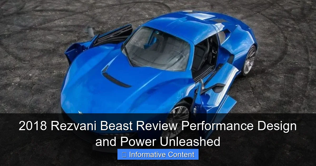 2018 Rezvani Beast Review Performance Design and Power Unleashed