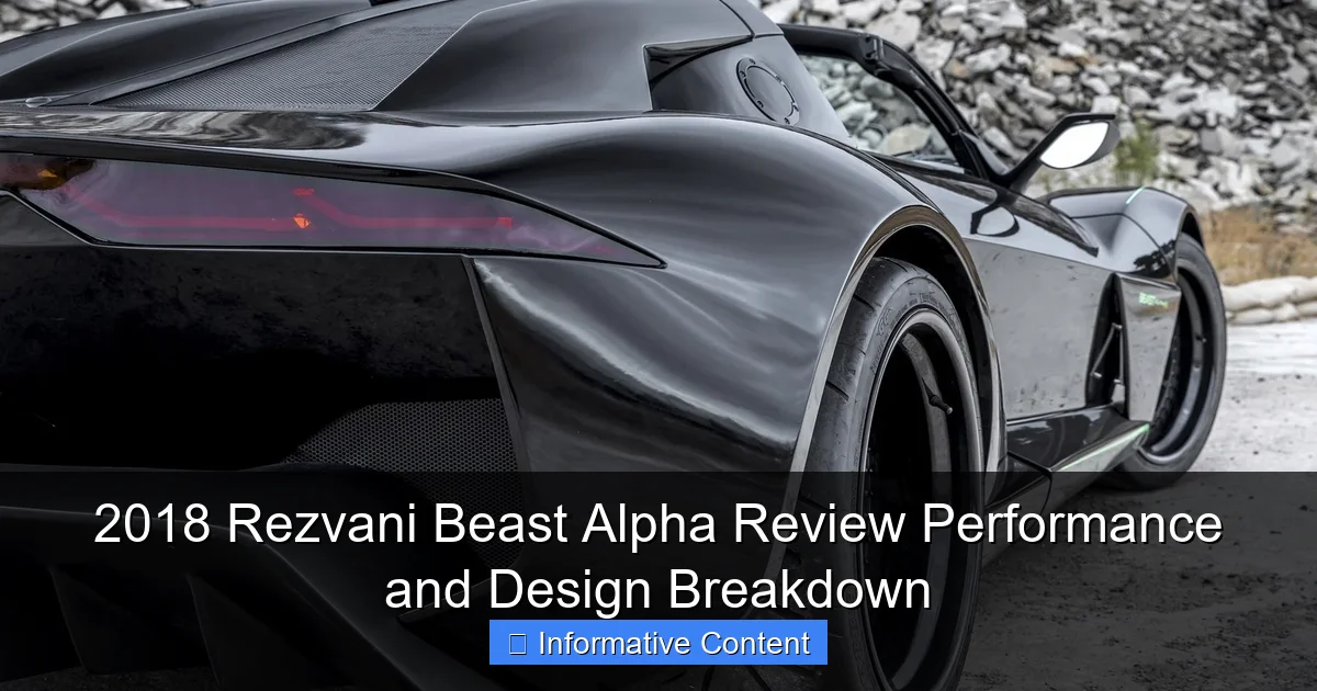 2018 Rezvani Beast Alpha Review Performance and Design Breakdown