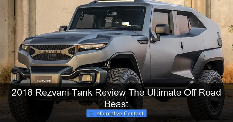 2018 Rezvani Tank Review The Ultimate Off Road Beast
