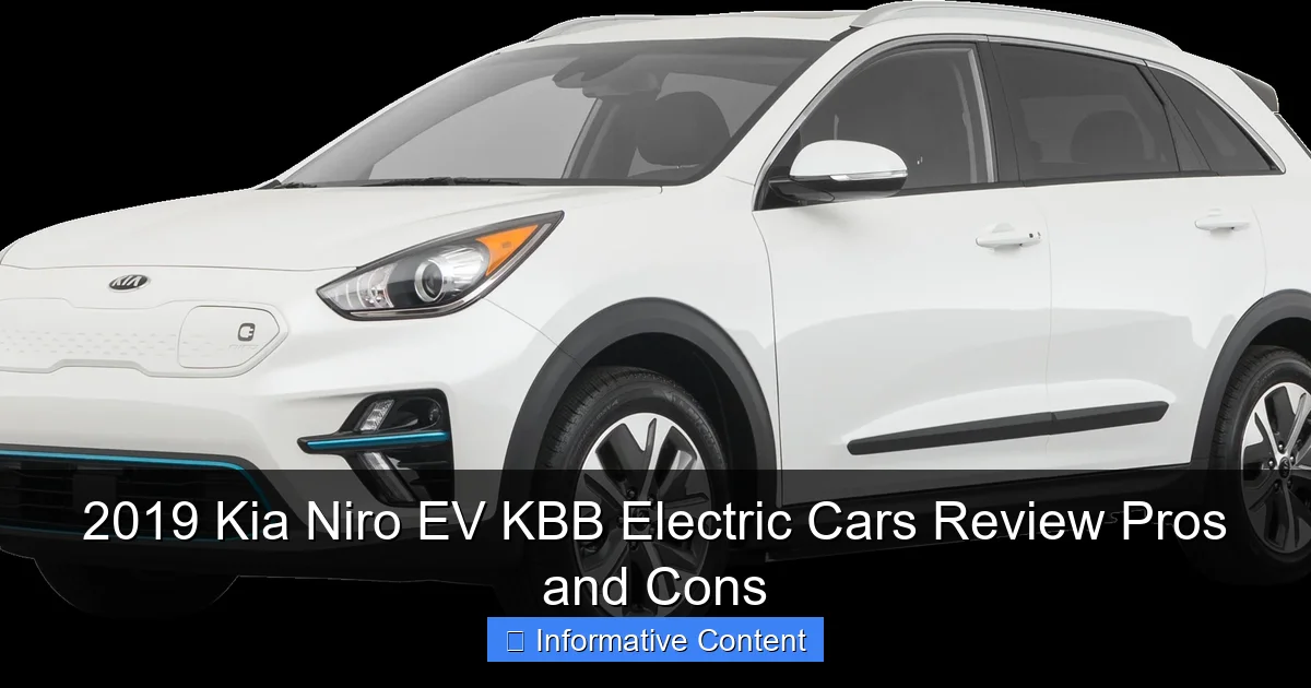 2019 Kia Niro EV KBB Electric Cars Review Pros and Cons