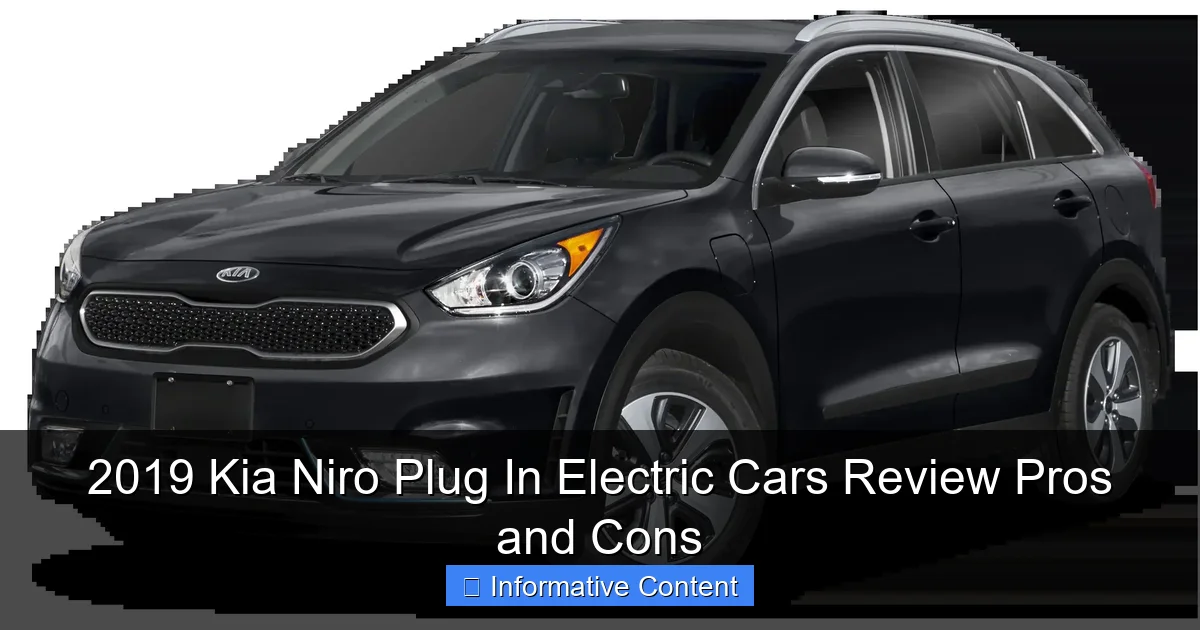 2019 Kia Niro Plug In Electric Cars Review Pros and Cons