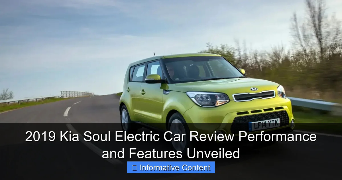 2019 Kia Soul Electric Car Review Performance and Features Unveiled