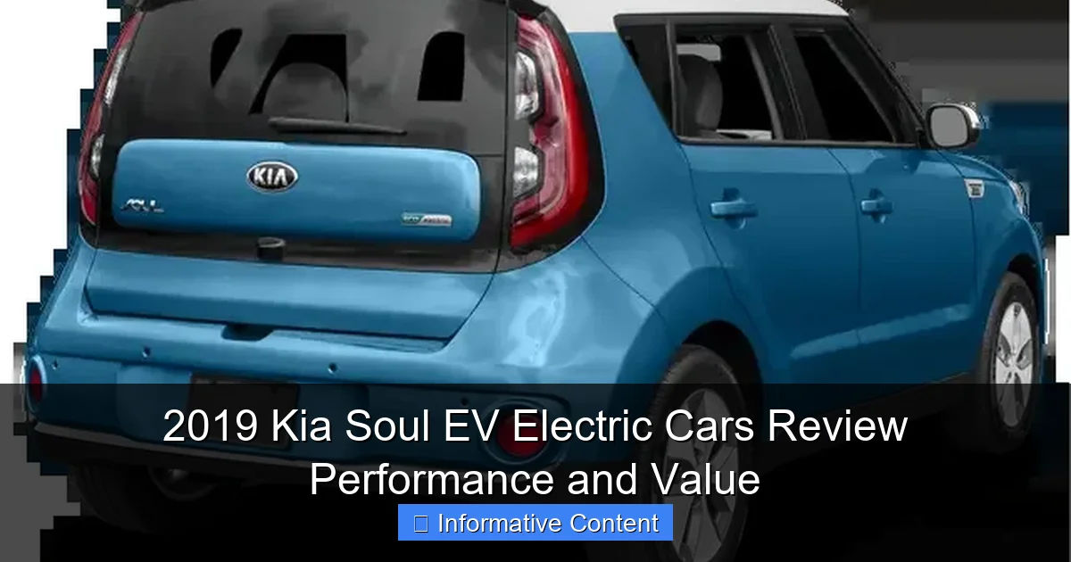 2019 Kia Soul EV Electric Cars Review Performance and Value