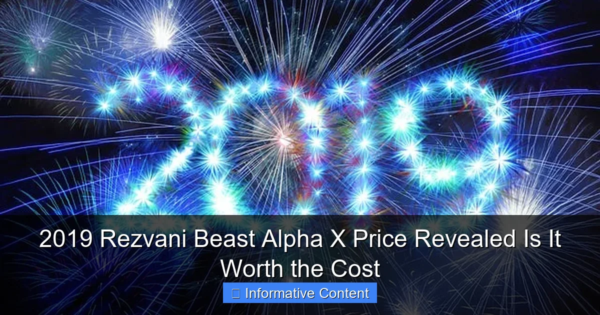 2019 Rezvani Beast Alpha X Price Revealed Is It Worth the Cost