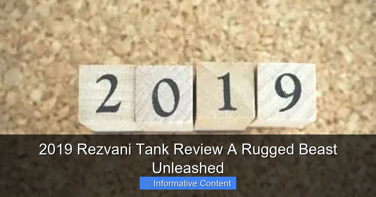 2019 Rezvani Tank Review A Rugged Beast Unleashed