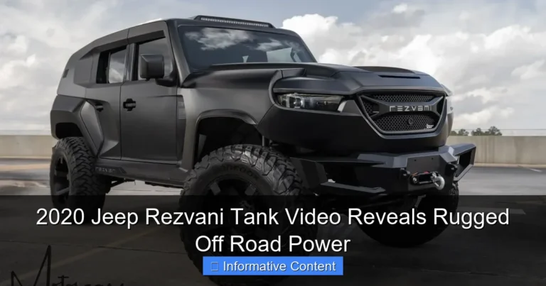 2020 Jeep Rezvani Tank Video Reveals Rugged Off Road Power