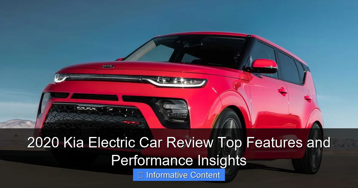 2020 Kia Electric Car Review Top Features and Performance Insights