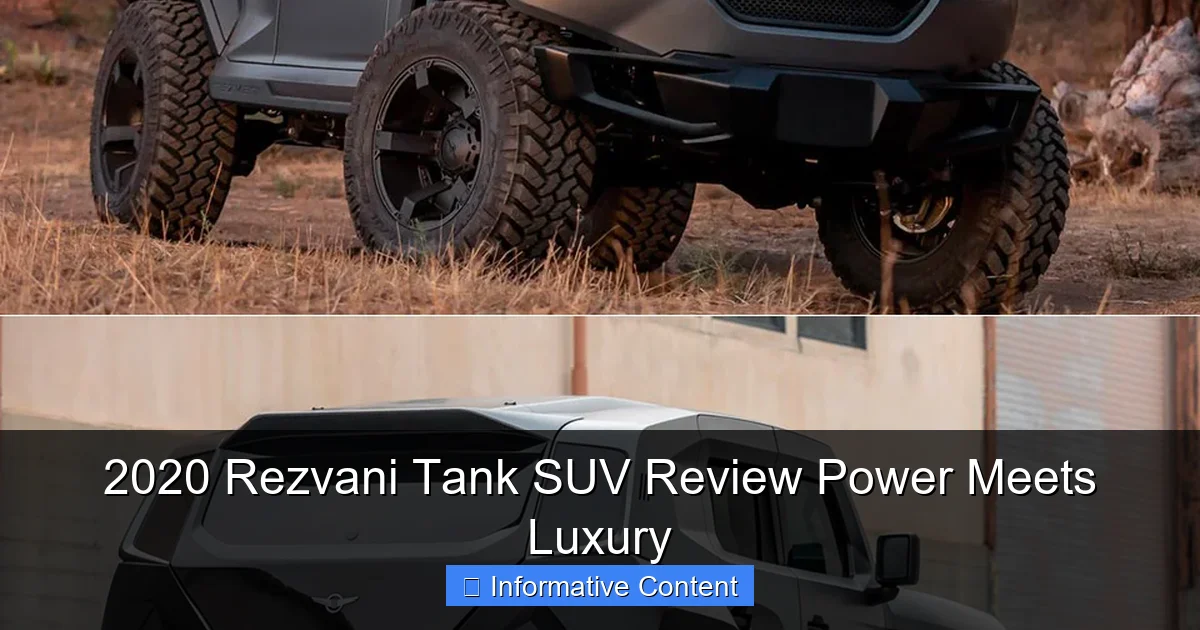 2020 Rezvani Tank SUV Review Power Meets Luxury