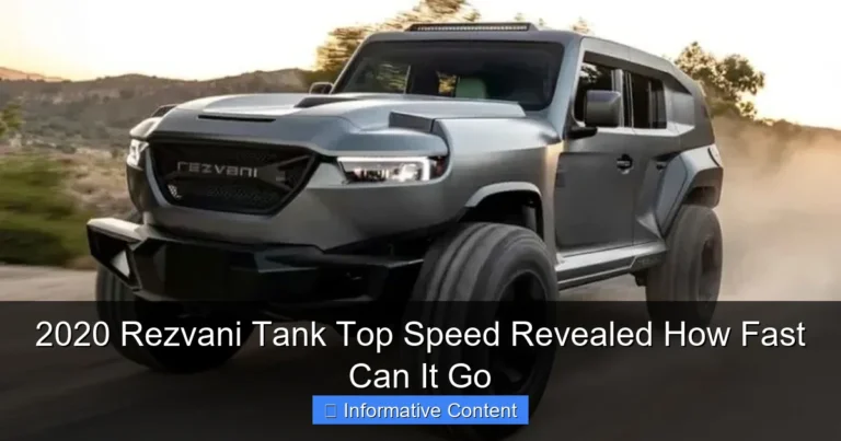 2020 Rezvani Tank Top Speed Revealed How Fast Can It Go