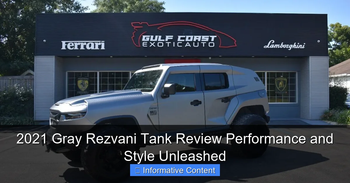 2021 Gray Rezvani Tank Review Performance and Style Unleashed