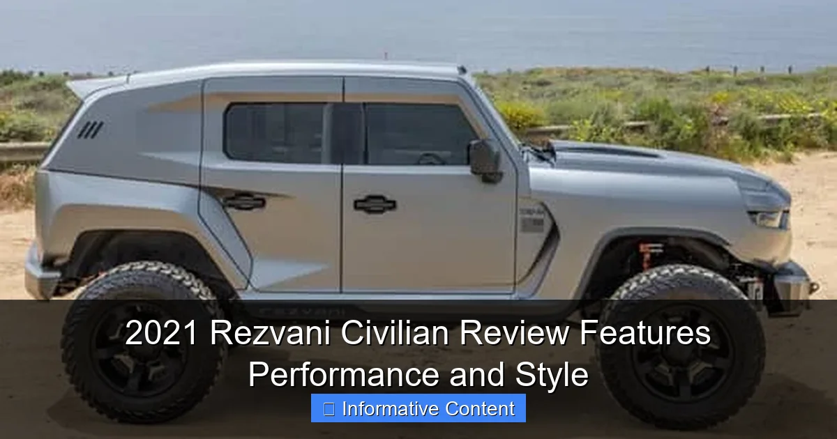 2021 Rezvani Civilian Review Features Performance and Style