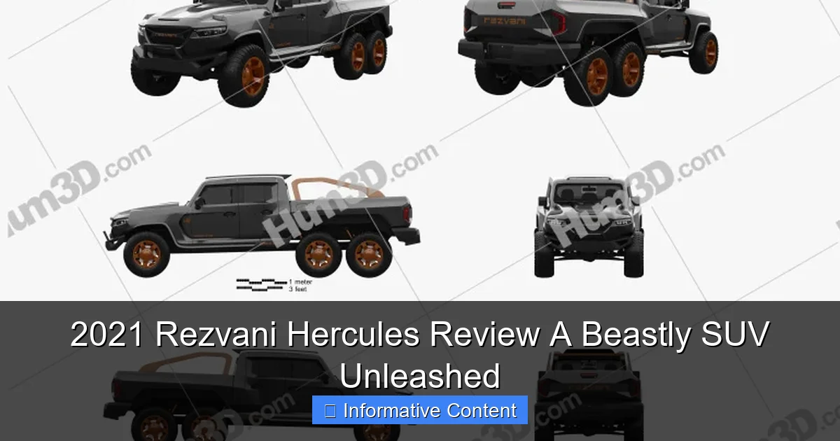2021 Rezvani Hercules Review A Beastly SUV Unleashed