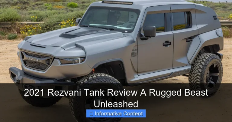 2021 Rezvani Tank Review A Rugged Beast Unleashed