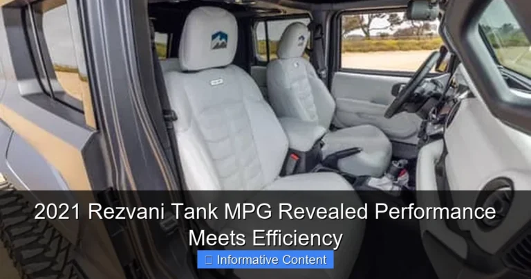 2021 Rezvani Tank MPG Revealed Performance Meets Efficiency