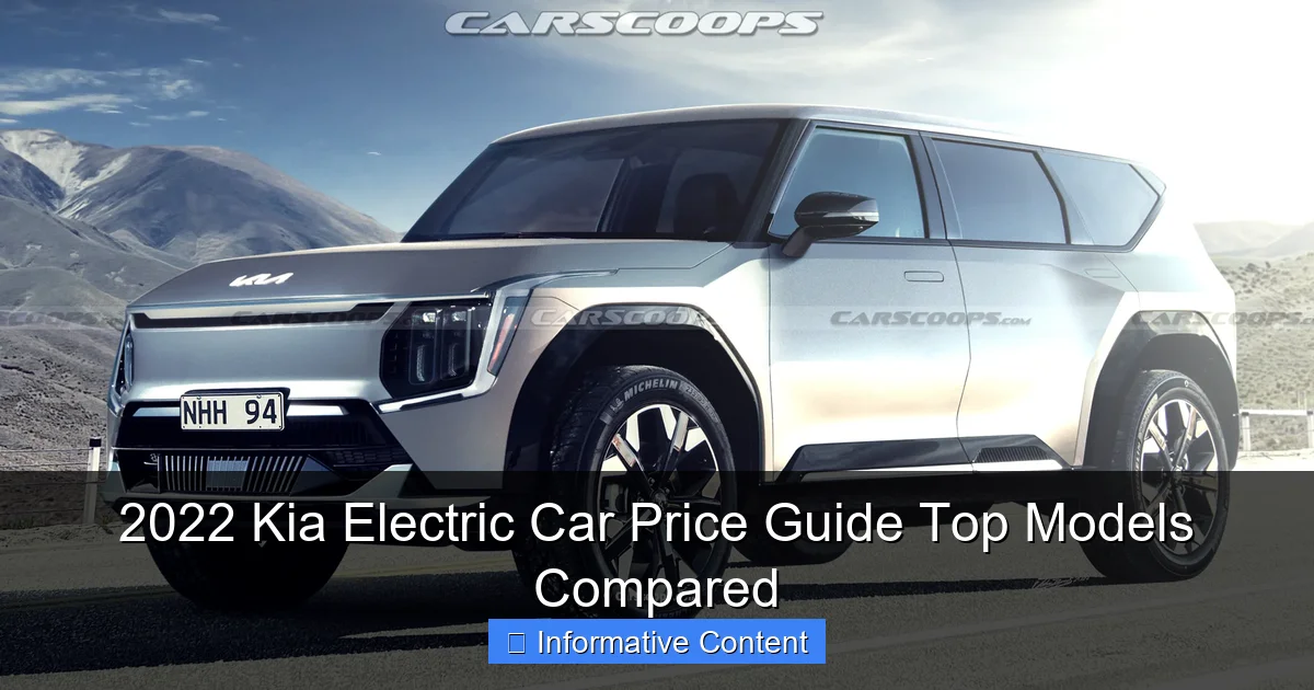 2022 Kia Electric Car Price Guide Top Models Compared