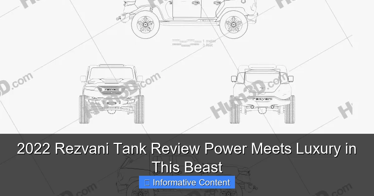 2022 Rezvani Tank Review Power Meets Luxury in This Beast