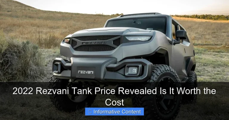 2022 Rezvani Tank Price Revealed Is It Worth the Cost