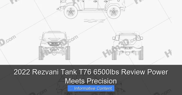 2022 Rezvani Tank T76 6500lbs Review Power Meets Precision