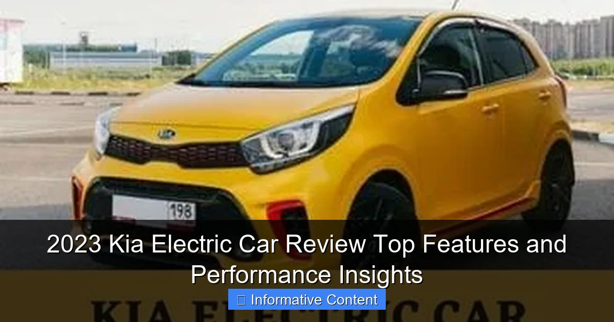 2023 Kia Electric Car Review Top Features and Performance Insights