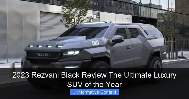 2023 Rezvani Black Review The Ultimate Luxury SUV of the Year