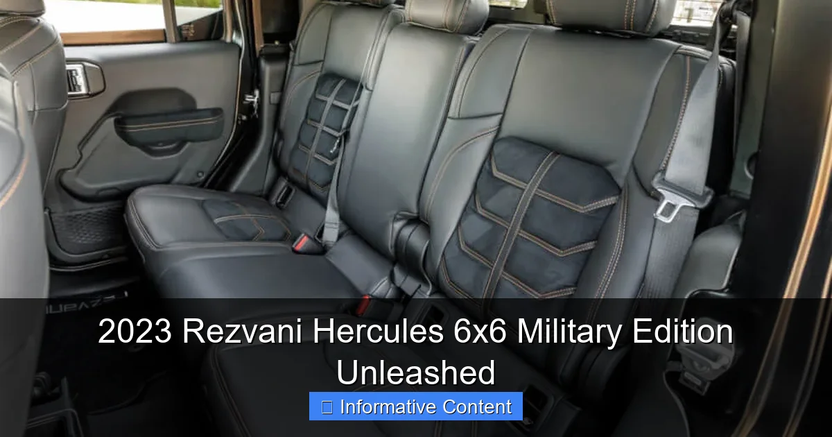 2023 Rezvani Hercules 6x6 Military Edition Unleashed