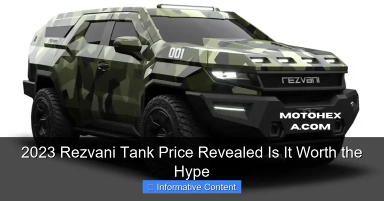 2023 Rezvani Tank Price Revealed Is It Worth the Hype