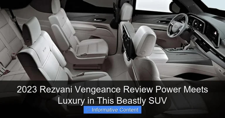 2023 Rezvani Vengeance Review Power Meets Luxury in This Beastly SUV