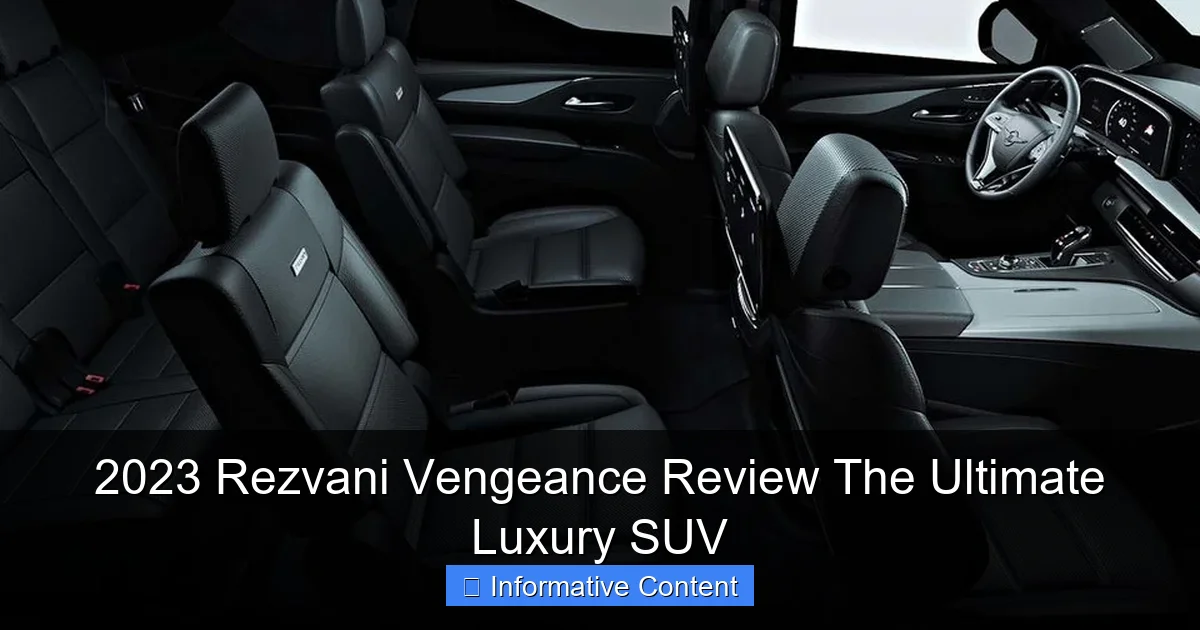 2023 Rezvani Vengeance Review The Ultimate Luxury SUV