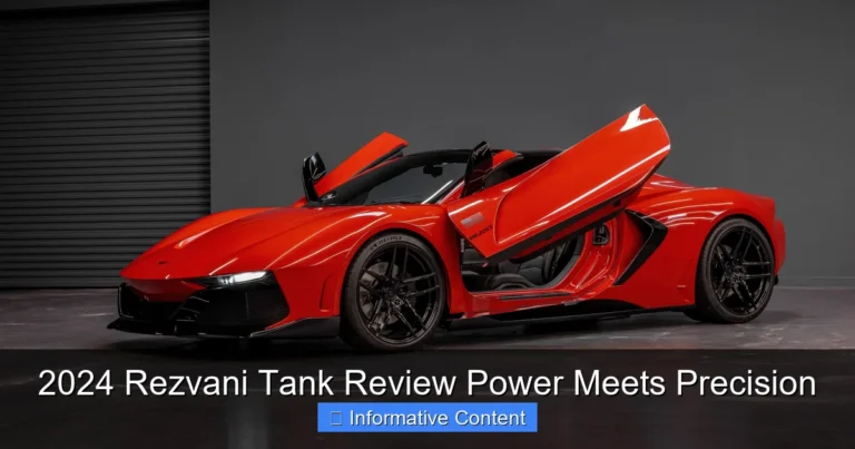 2024 Rezvani Tank Review Power Meets Precision