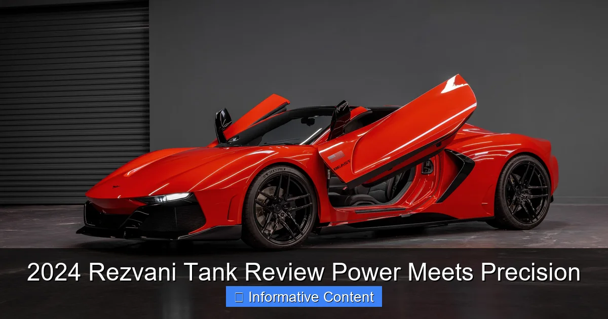 2024 Rezvani Tank Review Power Meets Precision